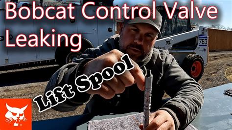 find leak in control valve skid steer|bobcat control valve leak.